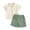 Mint Green, variant on BLVB Baby Boy Girl Summer Clothes Toddler Infant Cotton Linen Short Sleeve Button up Dress Shirt Pocket Shorts Set 2PCS Outfit(Green AA1,12-18 Months)