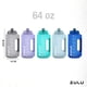 thumbnail image 4 of Botella de agua ZULU Goals de medio galón, 1,9 L, con marcador de tiempo, 4 of 8