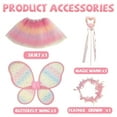 thumbnail image 4 of Princess Toys, Princess Dress up for Girls 3 4 5 6 Year Old, Butterfly Wing Fairy Costume Set for Girls 4-6, 4 of 6