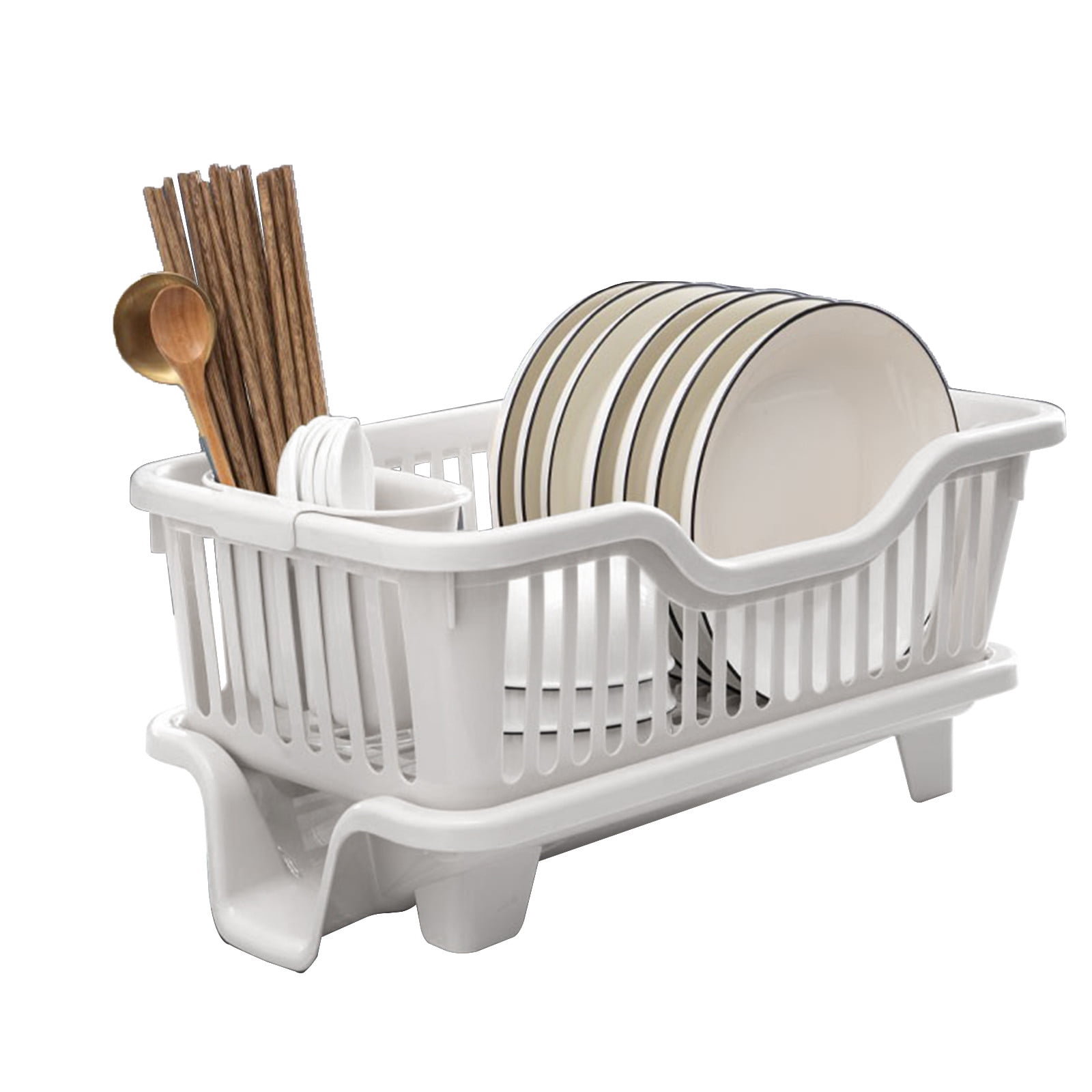 Hovilon Clearance！Hovilon Dish Drying Rack With Drainboard Dish Drainers For Kitchen Counter With Sink Spout Dish Strainers With Utensil