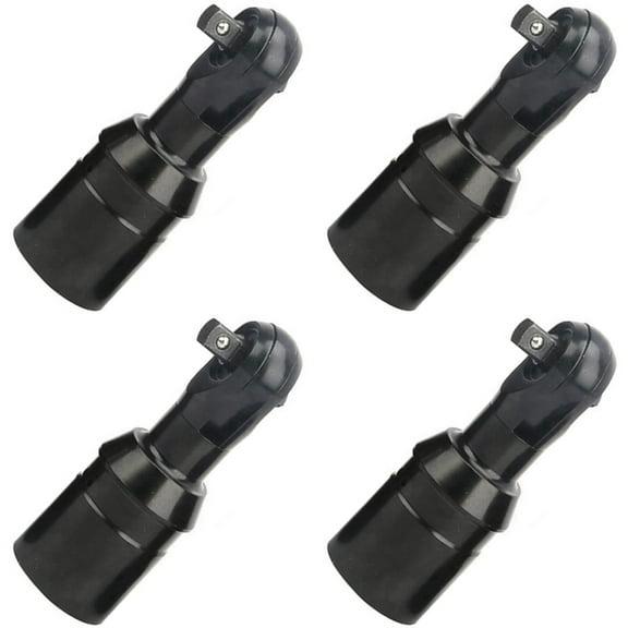 4X Ratchet Wrench Head 3/8 Inch Square Drive 10mm Heavy Duty for Electric Cordless Ratchet Wrench Industrial Grade Tool