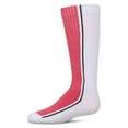 thumbnail image 4 of MeMoi Girls Color Block Stripe Stretch Cotton Knee Sock - Girls - Female, 10, Black, 4 of 11