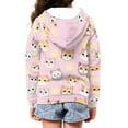 thumbnail image 5 of chaqlin Cartoon Cat Hoodies for Girls 11-13 Cute Full Zip Hoodie Sweatshirt Casual Long Sleeve Jacket Kids Zipper Sport Coat with Pocket Fall Teens Clothes, 5 of 6
