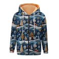 thumbnail image 7 of Women Lined Plush Sweat Jacket With Hood Autumn Winter Warm Hooded Jacket Loose Coat Pockets Large Sizes Hoodie Sweatshirt, 7 of 7