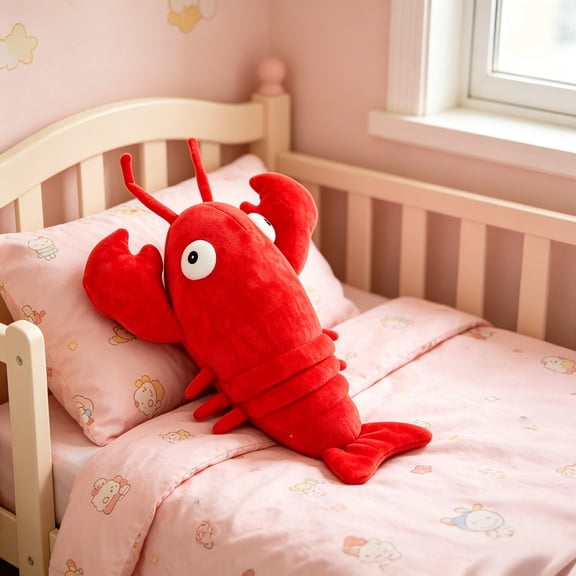 Lifelike Crayfish Plush Toy, Soft Lobster Stuffed Doll for Couch Desk