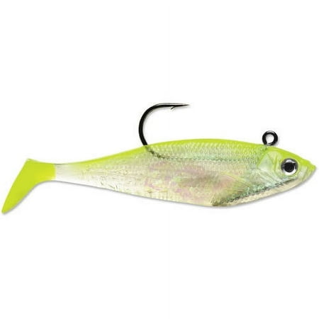 UPC: 0039984915505 | Storm WildEye Swim Shad 3 Fishing Lure 1/4oz Shiner Chartreuse Silver 3pcs
