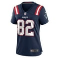 thumbnail image 2 of Women's Nike JaQuae Jackson Navy New England Patriots Game Jersey, 2 of 7