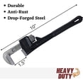 thumbnail image 2 of Mr Pen Pipe Wrench, 10 inch, Rubber Grip Heavy Duty Wrench, 2 of 9
