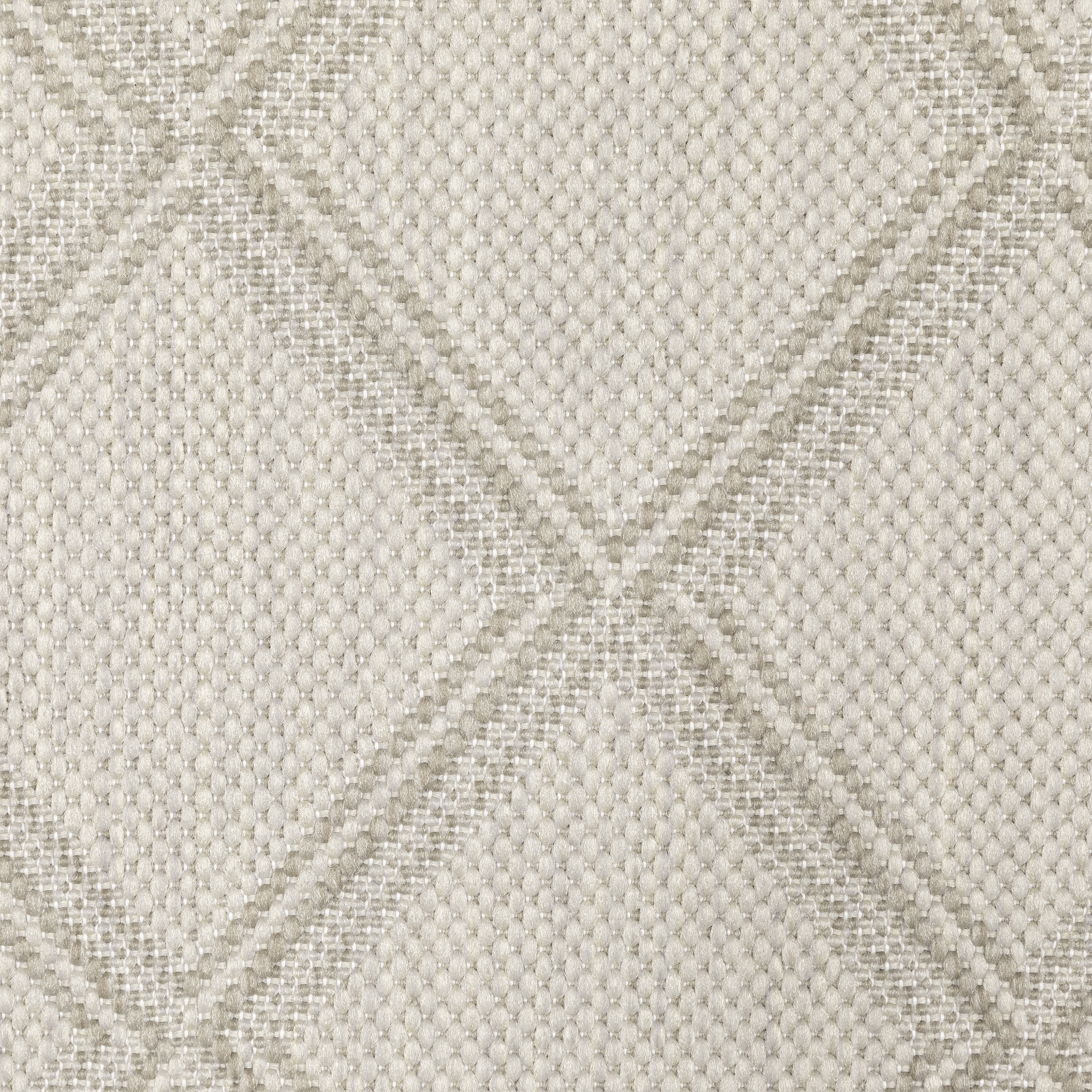 Avalon Home 6' x 9' Ivory and Gray Geometric Outdoor Rug