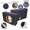 thumbnail image 5 of Bbox Single Vented 10 Inch Subwoofer Enclosure - Pro Audio Tuned Single Vented Car Subwoofer Boxes & Enclosures - Premium Subwoofer Box Improves Audio Quality, Sound & Bass - Nickel Finish Terminals, 5 of 5