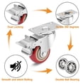 thumbnail image 2 of Ruedas giratorias TABKEER industriales de 3 pulgadas para uso pesado con freno, 2 of 6