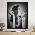 thumbnail image 4 of Angelina Jolie, Canvas Home Decor, Wall Art, Large Printed Canvas, Famous Woman Canvas Art, Famous Printed Canvas, Actor Woman Canvas Poster, Canvas Wall Decor - Gold Framed, 4 of 6
