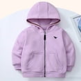 thumbnail image 2 of Jackets for Girls 10 Toddler Girls Boys Sleeveless Stripe Jacket Zip Up Coat Fall Warm Winter Kids Outwear Z0F-Purple, 3-4 Years, 2 of 5