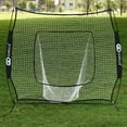 thumbnail image 1 of Costway 7X7' Baseball Softball Practice Hitting Batting Training Net Bow Frame Black Bag, 1 of 9