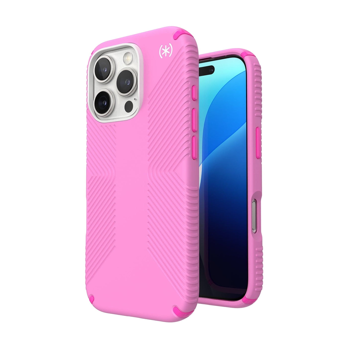 Speck Presidio2 Grip MagSafe for Apple iPhone 16 Pro Max Case,  True Pink/Shocking Pink