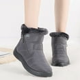 Womens Warm Faux Fur Lined Winter Snow Boots Waterproof Ankle Boots