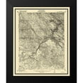 thumbnail image 2 of USGS 20x24 Black Modern Framed Museum Art Print Titled - Copperopolis California Quad - USGS 1916, 2 of 5
