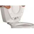thumbnail image 6 of Centoco 4100LC-001 Round Plastic Toilet Seat with Lift & Clean, White, 6 of 7