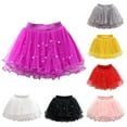thumbnail image 6 of EINCcm Baby Skirt Baby Girl Skirt Baby Tutu Skirt Cute Party Dance Skirt Net Yarn Crimping Pearl Sequins Tulle Skirt, for Toddler Kids Baby Girls, Gray, 3 Years, 6 of 6
