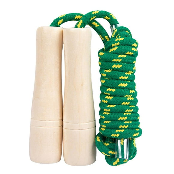 thinsony Adjustable Speed Jump Rope Wooden Handle Skipping Rope Tangle-free Jumping Rope with Waterproof Storage Bag for Children Home Workout