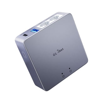GL.iNet Slate AX GL-AXT1800 Portable Wi-Fi 6 Router, OpenVPN, NAS