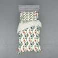 thumbnail image 2 of Ambesonne Flower Bedding Set 4 Pcs, Shabby Plant Lilacs, Queen, Multicolor, 2 of 3