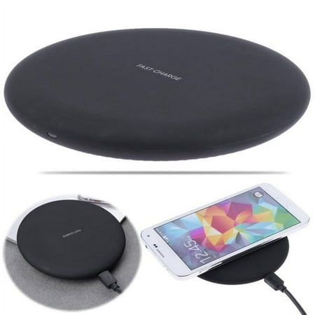 10W Fast Charging Ultra Slim Wireless Charger Pad Compact Adapter Compatible With iPhone XR XS Max