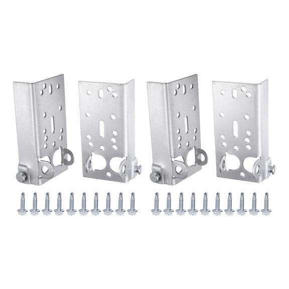 Uxcell 2 Pack Garage Door Bottom Lifting Brackets for 7/16 Inch Stem Roller with Bolts