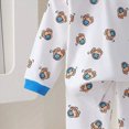 thumbnail image 7 of TOWED22 Fall Outfit Toddler Baby Boy 2 Piece Long Sleeve Cute Print Graphic Crewneck T-Shirt Thick Jogger Pants Round Neck Soft Clothes Set(Blue,2-3 Y), 7 of 7