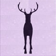 thumbnail image 1 of Ahgly Company Indoor Square Patterned Orchid Purple Area Rugs, 4' Square, 1 of 1