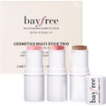 thumbnail image 1 of fafa-3 PCS Makeup Cream Contour Stick Set, Highlighter & Bronzer & Blush Stick, Long Lasting, Natural Face Contour, Dewy & Matte Finish, Multi Stick Trio for All Skin, 1 of 4