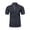 Dark Gray, variant on Men's Waffle Knit Henley Polo Shirt, Stand Collar Short Sleeve, Breathable Golf Polos for Men, Solid Color Casual Polos for Men Blue XL