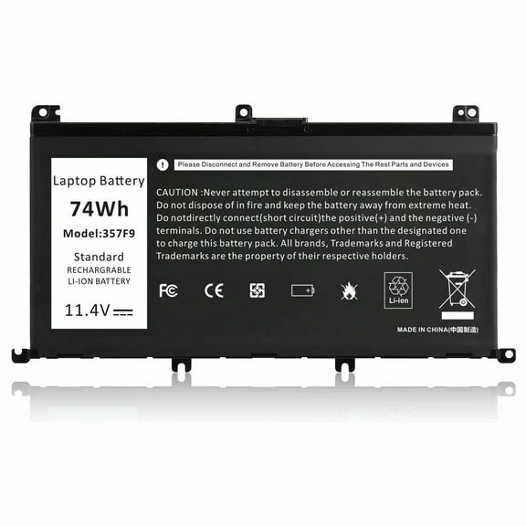 11.4V-74Wh Laptop Battery For Dell Inspiron 15 7559 7567 Type 357F9 71JF4 US
