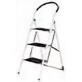 thumbnail image 3 of LivingSURE 3 Step Ladder Stool Combo with Handgrip - Anti-Slip Folding Step Stool - Extra Wide Pedal Step Sturdy Household Ladder, 3 of 4