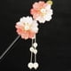 thumbnail image 3 of Palillo para el cabello Perfecl con diseño de flores de Acrílico y borlas de perla rosado, 3 of 8