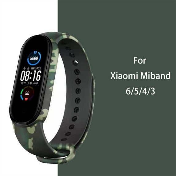 Printed Silicone Strap for Xiaomi Mi Band 6 Bracelet Sport Silicone Wristband Xiaomi Miband 3 4 5 Wriststrap Correa Mi Band 5 6 4 Strap