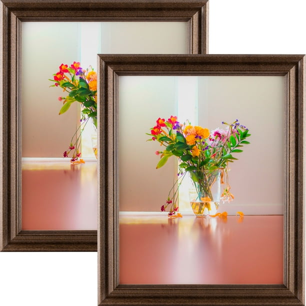 Craig Frames Tulip 60, Walnut Brown Hardwood Picture Frame, 12x16 Inch