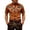 A#Brown742, variant on Trachten Floral Embroidery Button Up Shirt For Men Short Sleeve Straight Tops Local Event Shirts