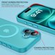 thumbnail image 5 of Funda magnética BENTOBEN para iPhone 16 azul translúcido, 5 of 9