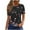 Black, variant on Njagoc3 Womens Black Pink Cherry Blossom Print T-Shirt Soft Round Neck Short Sleeve Casual Top S, M, L, XL, XXL, XXXL