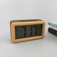 thumbnail image 1 of Wood Digital Clock Light-operated LCD Screen Backlight Backlit Wood Button Control Simple Style Date Display Clocks Temperature Meter Backlight Type 3, 1 of 9