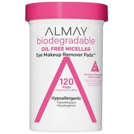 Almay Oil Free Eye Makeup Remover 120 Pads - 2 Pack