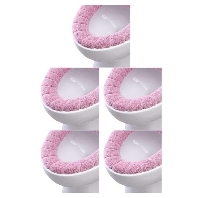 Bearachild 2020 nueva cómoda cubierta de asiento de inodoro de terciopelo Coral para baño, cubierta de inodoro de invierno, alfombrilla lavable para Type5 NO5 Bearachild CBP054624