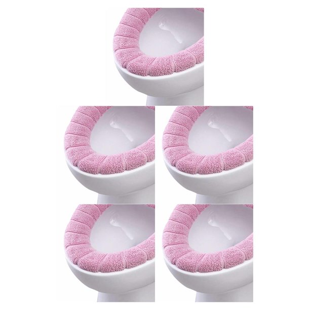 Matsuzay 1 unidad de calentador y grueso para baño, cubierta de asiento de inodoro de tela lavable y estirable, almohadillas para Closestool, Type5 NO5 Matsuzay CBP054624