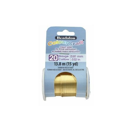 Beadalon ColourCraft Copper Wire 20Ga Gold 15yd