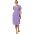 thumbnail image 3 of Aria Women's Raglan Sleeve Scoop Neck 40" Nightgown, Sizes XS to 5X, 3 of 6