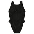 thumbnail image 3 of Gelikeya Girls Swimsuits Size 15-16 One-Piece Swimsuit Solid Color Girl Swimwear Cute Kids Bathing Suit Quick Drying #12 Black, 3 of 3