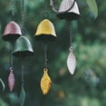 thumbnail image 2 of CreativeArrowy Retro Small Wind Chimes Outdoor, Iwachu Cast Iron Temple Wind Bell Memorial and Sympathy Wind Chimes for Outside or Indoor Good Luck for Garden, Patio, Balcony, 2 of 9