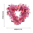 thumbnail image 3 of Valentines Day Wreath for Front Door Valentines Tinsel Garland Wreath Shiny Metallic Foil Twist Garland Wreath Heart Shape Wreaths with Love Heart Valentine's Day Wedding Door Wall Window Decor, 3 of 6