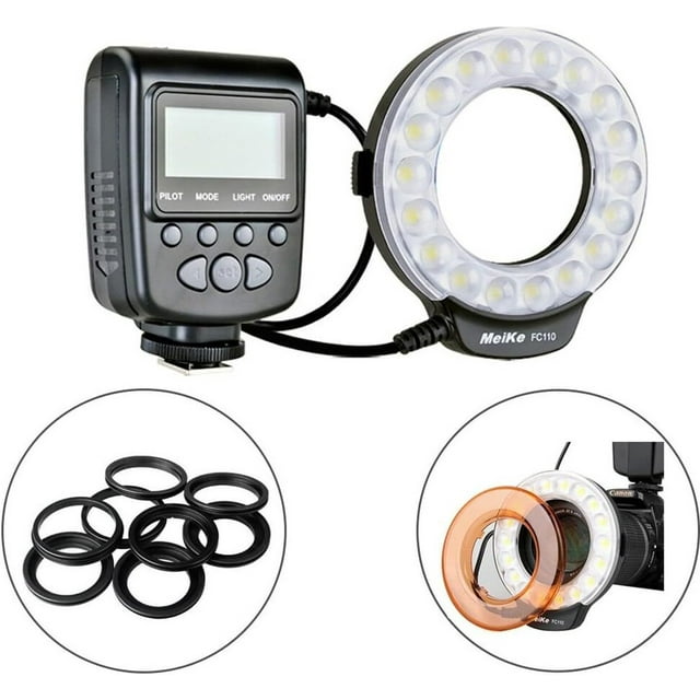 Meike FC110 LED Macro Ring Flash Light for Canon Nikon Olympus DSLR Camera